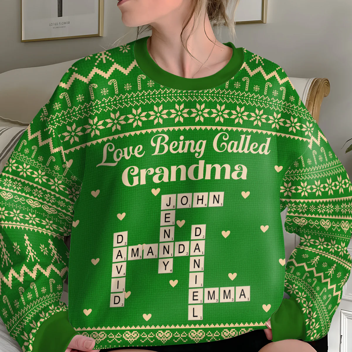 Love Being Called Grandma - Personalized 3D Sweatshirt - Image 3