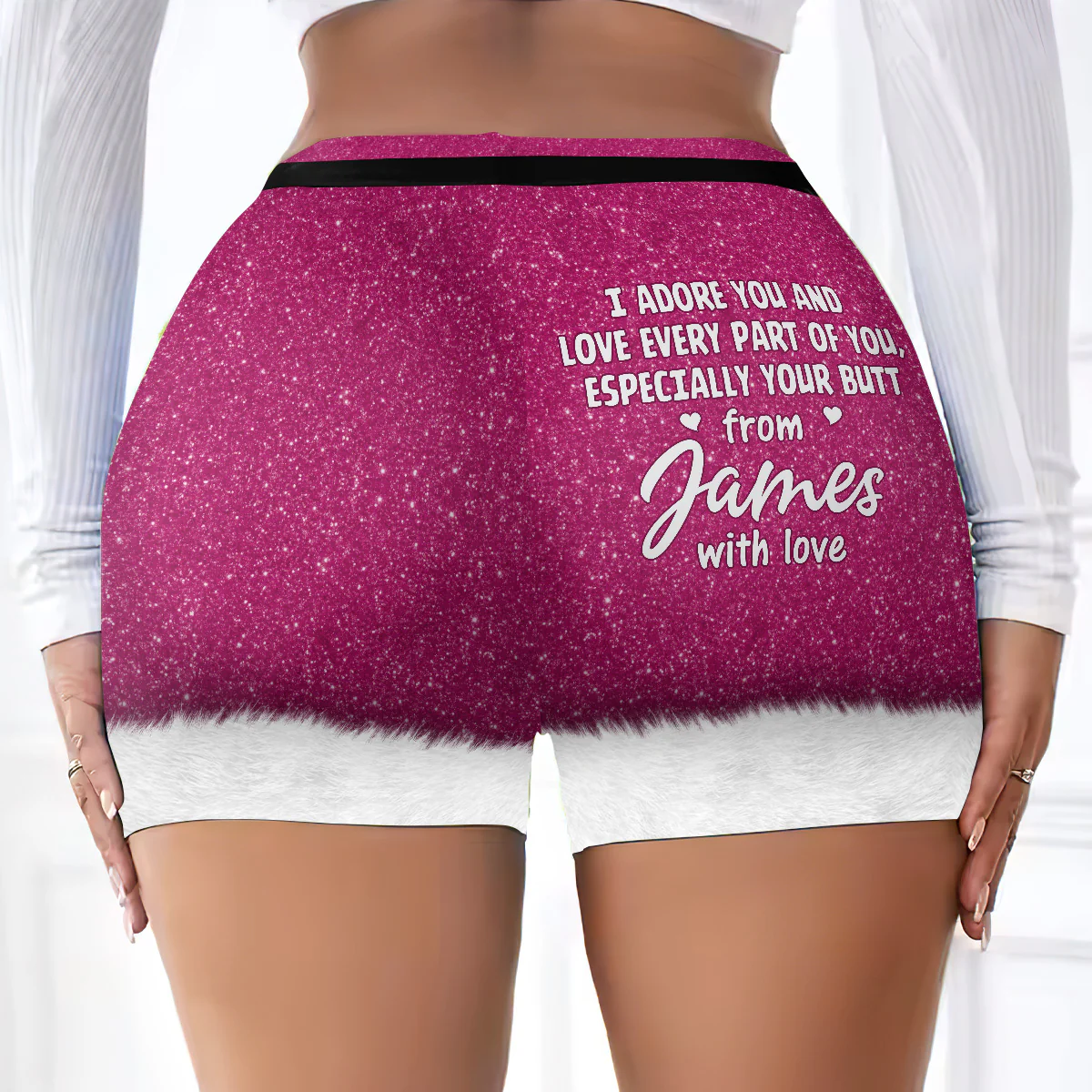 Love Every Part Of You - Personalized Short Leggings - Image 2