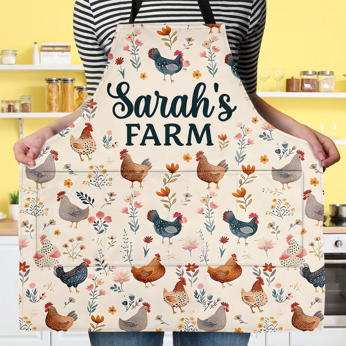 Love Farm - Personalized Apron With Pocket - Image 3