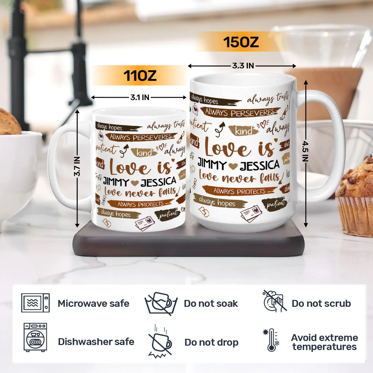 Love Is - Personalized Mug - Image 3