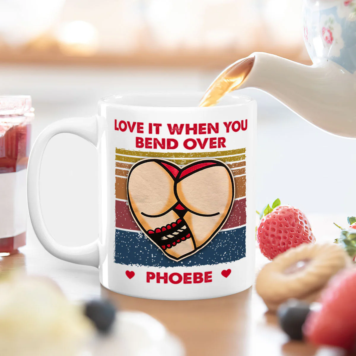 Love It When You Bend Over - Personalized Mug - Image 4