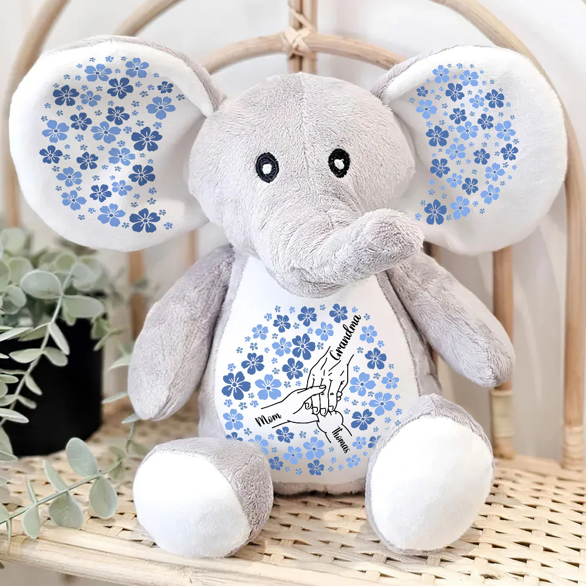 Love Passed Down - Personalized Stuffed Elephant - Image 4