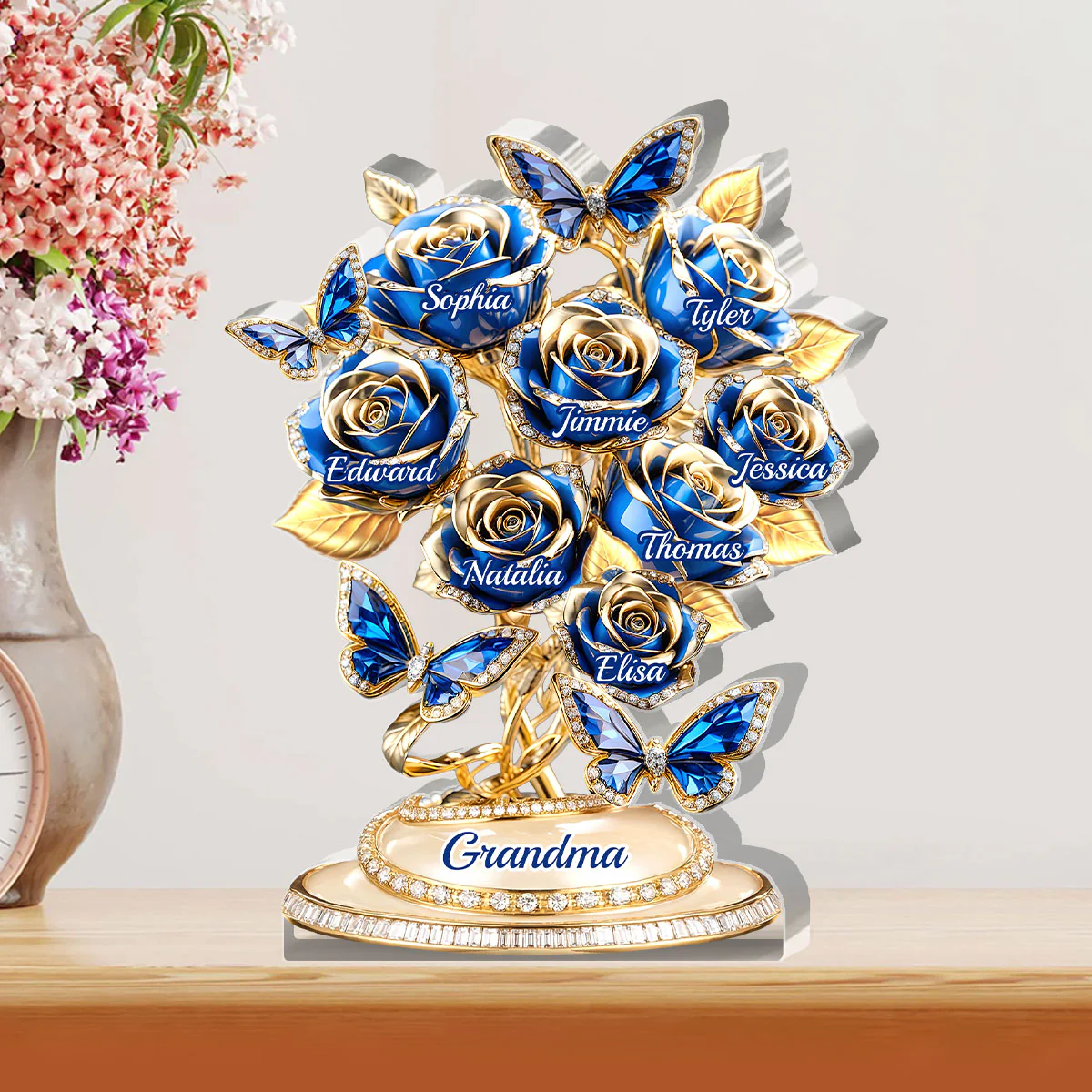 Love Rooted In Home - Personalized Custom Shaped Acrylic Plaque - Image 2