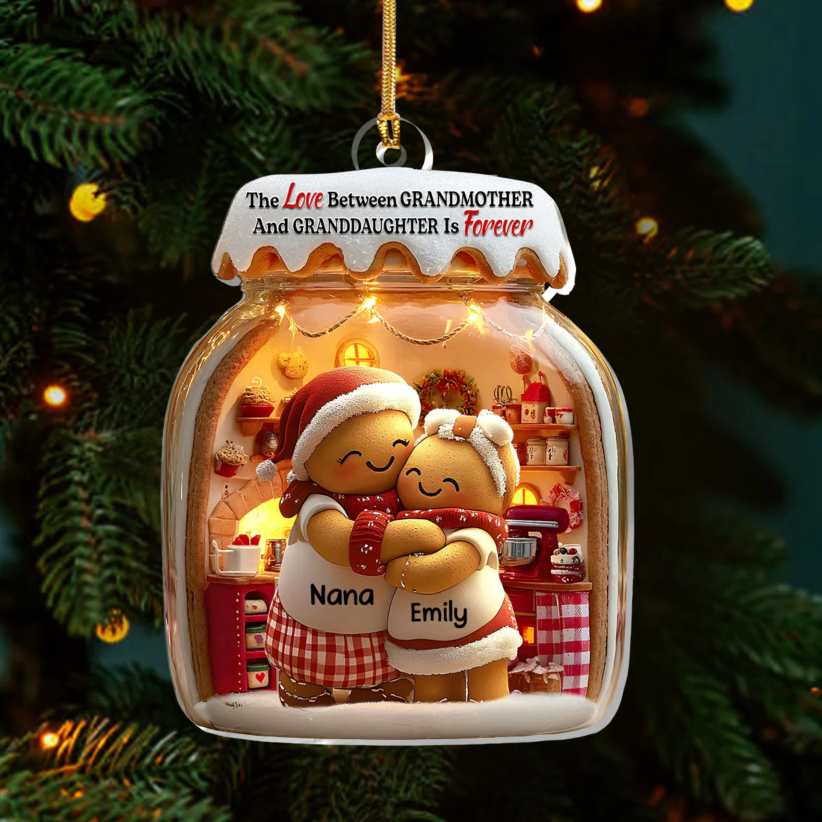 Love That Lasts - Personalized 1-Layer Acrylic Ornament - Image 3