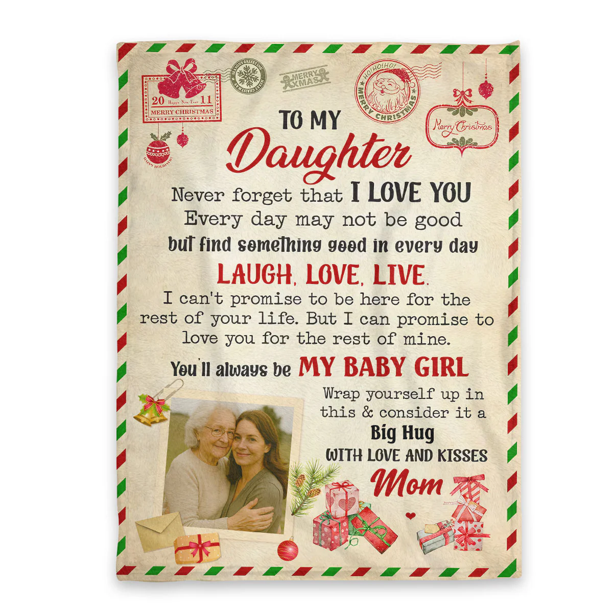 Love You For The Rest Of Mine - Personalized Fleece Blanket - Image 3