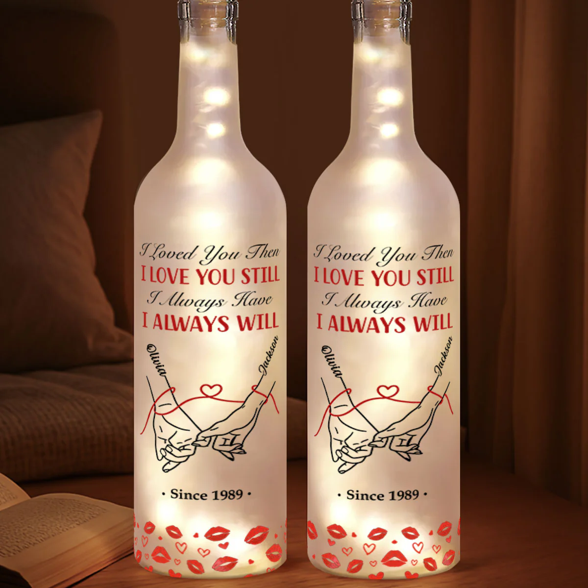 Love You Forever & Always - Personalized Bottle Lamp - Image 4