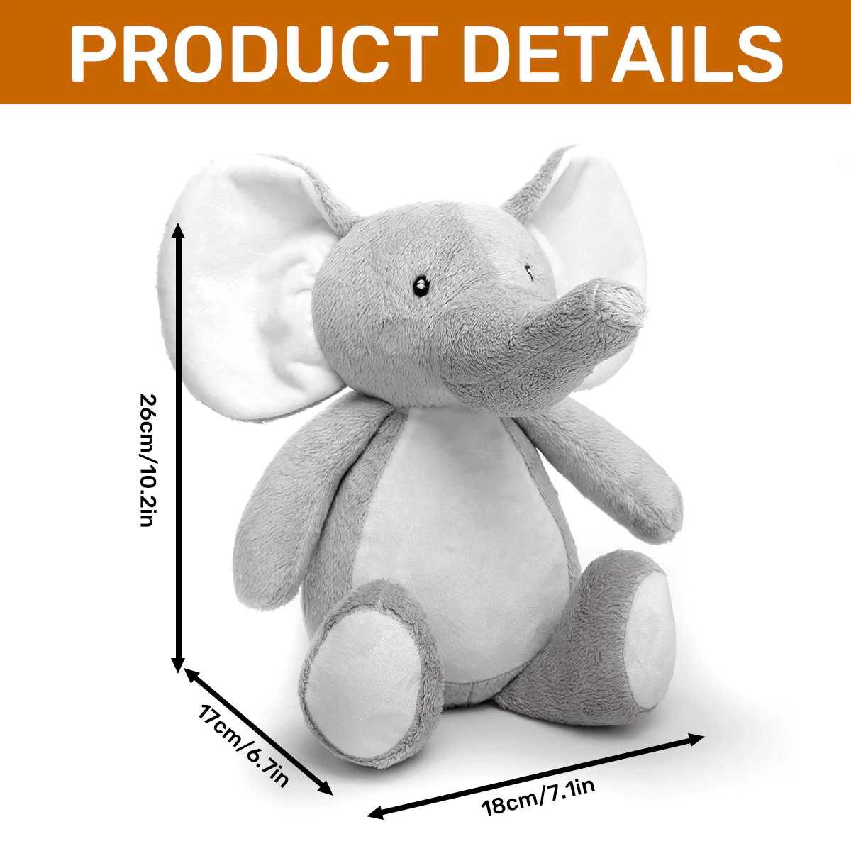 Loved For A Lifetime - Personalized Stuffed Elephant - Image 5