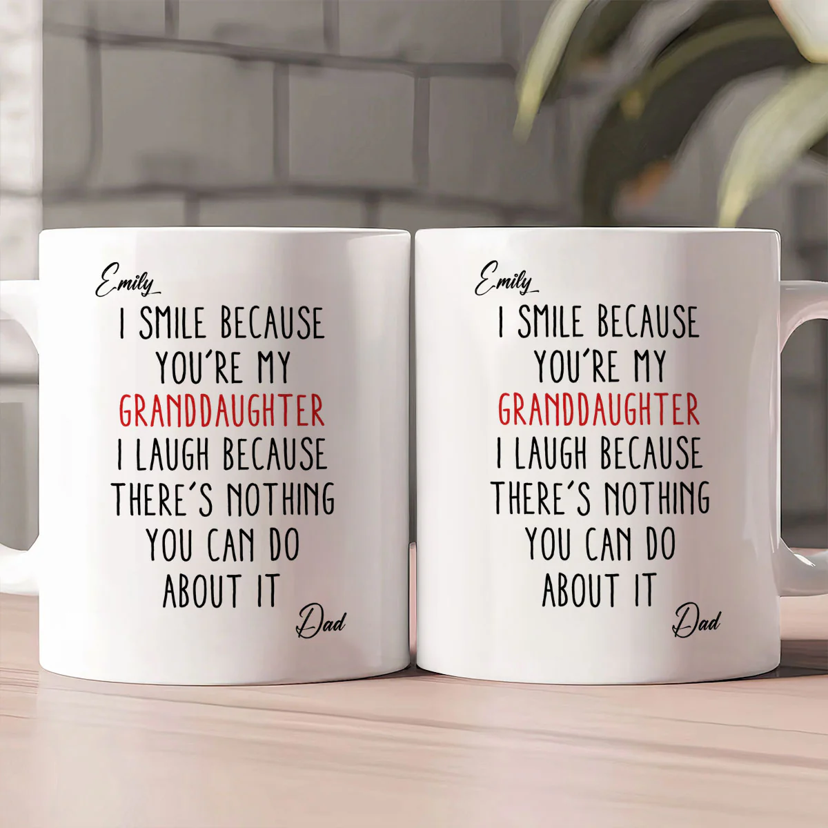 Lovely Granddaughter - Personalized Ceramic Coffee Mug - Image 2