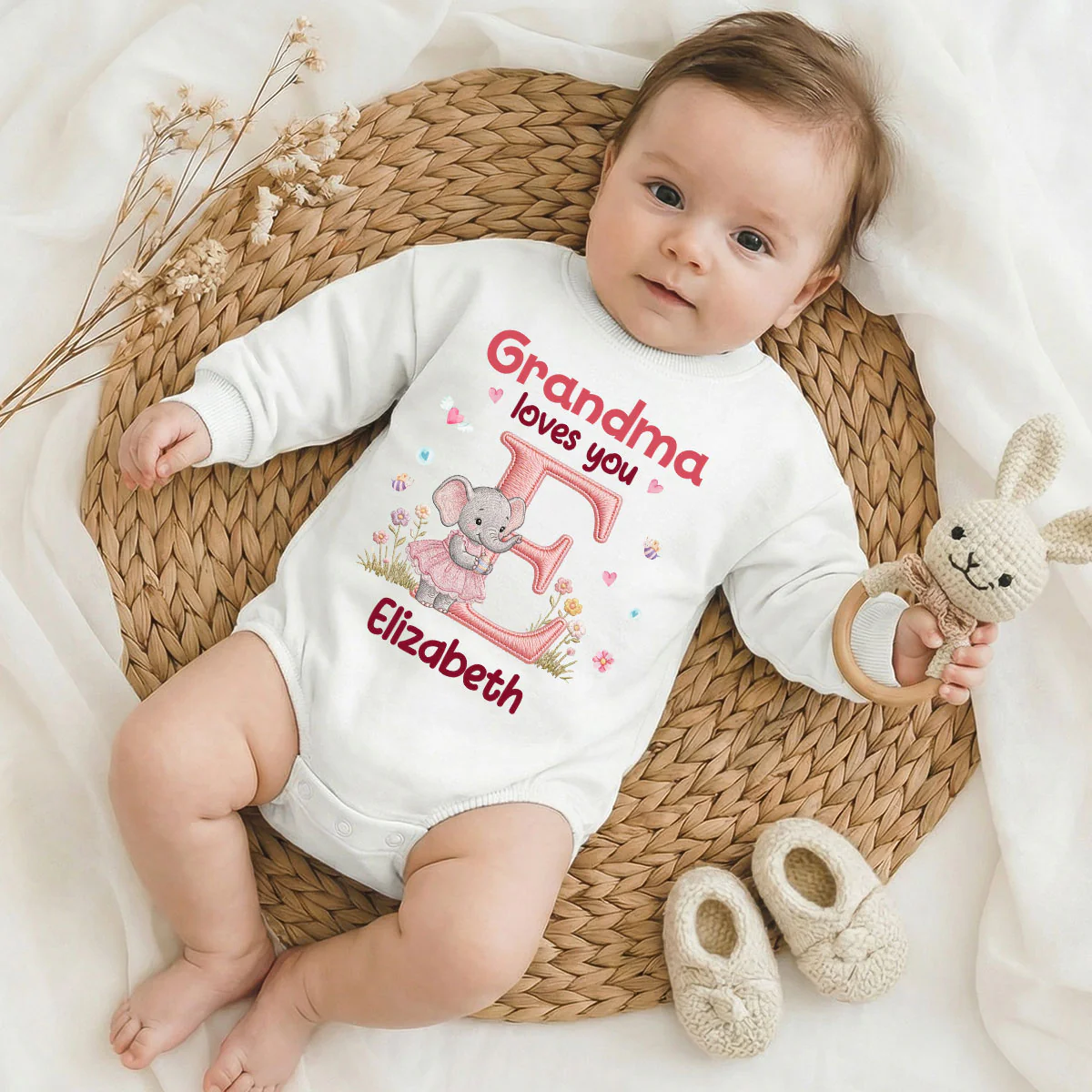 Loves You Forever - Personalized Baby One-Piece - Image 2