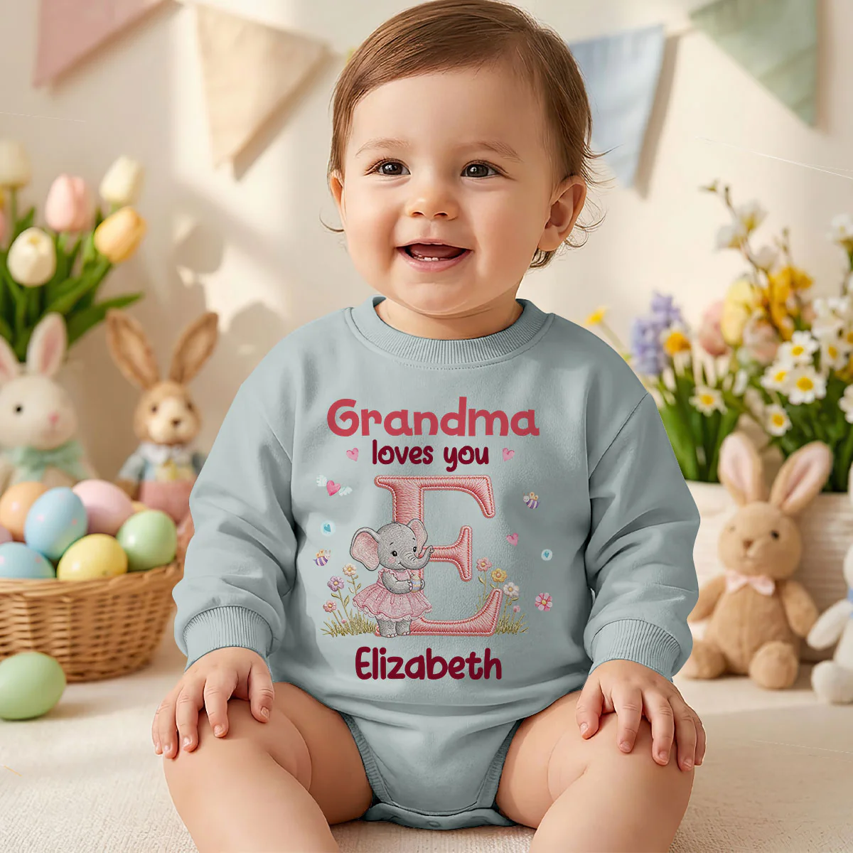 Loves You Forever - Personalized Baby One-Piece - Image 4