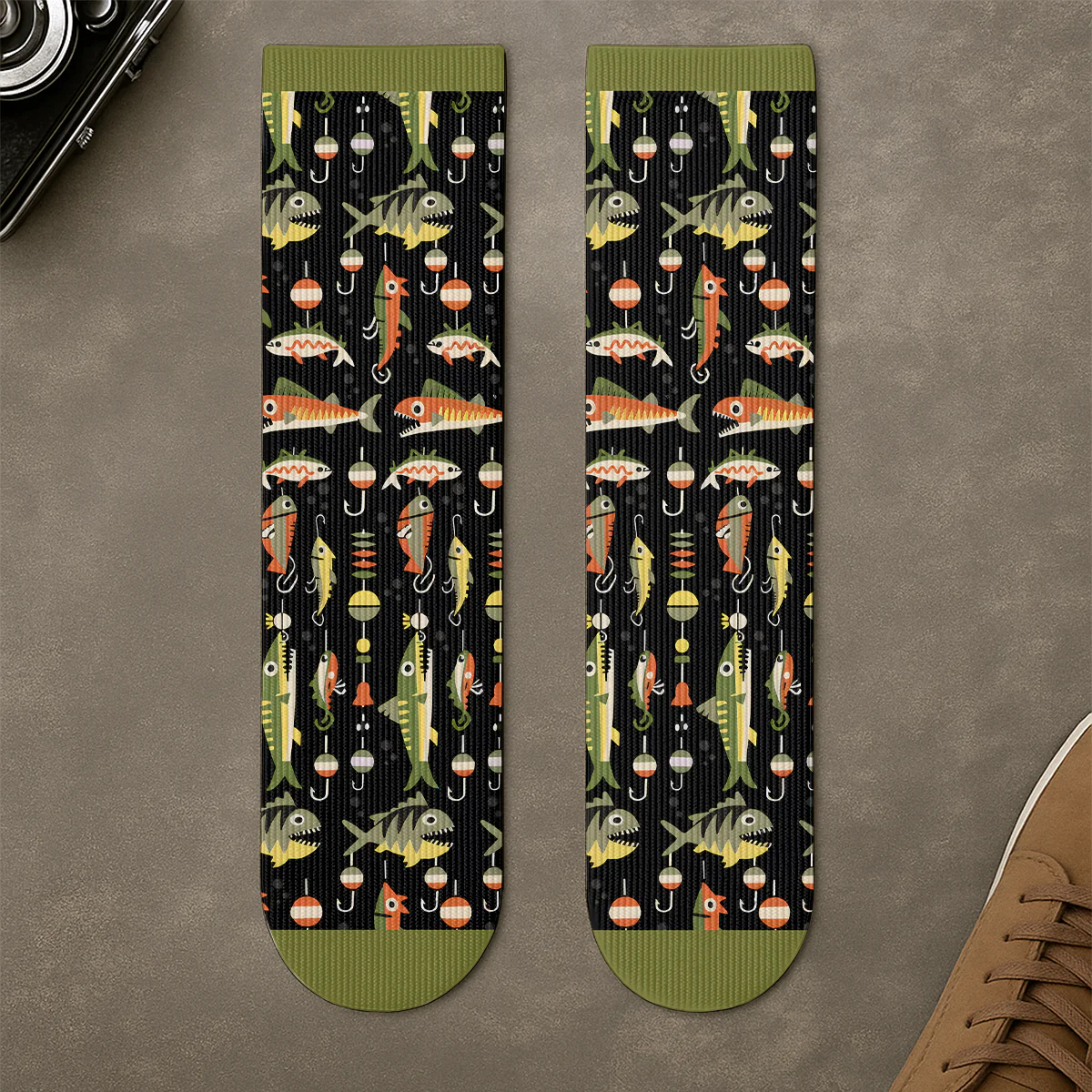 Lucky Fishing Socks - Personalized Custom Socks - Image 4