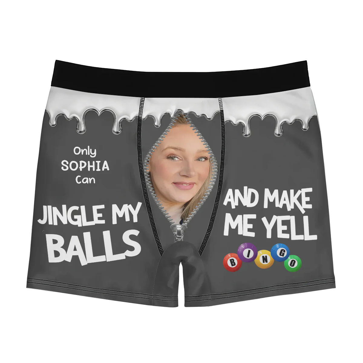 Makes Me Yell Bingo - Personalized Men's Boxer Briefs - Image 5
