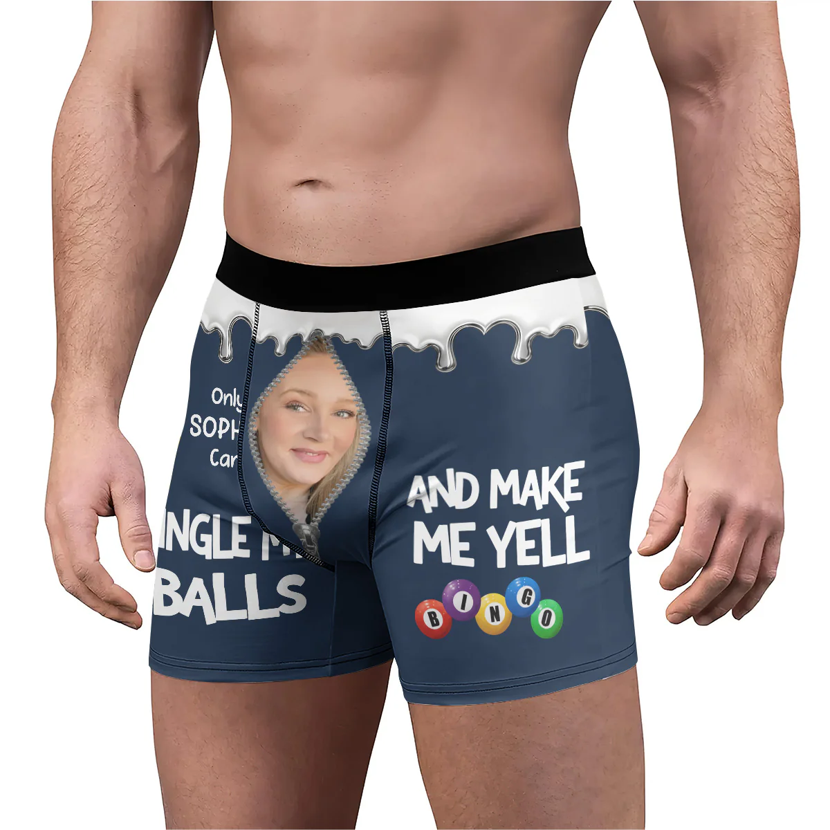 Makes Me Yell Bingo - Personalized Men's Boxer Briefs - Image 6