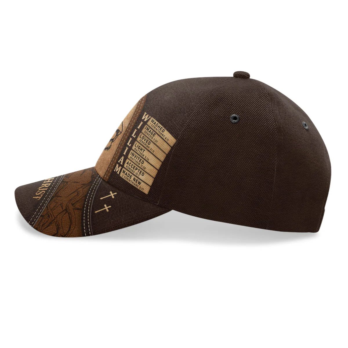Man Of God - Personalized Classic Cap - Image 3