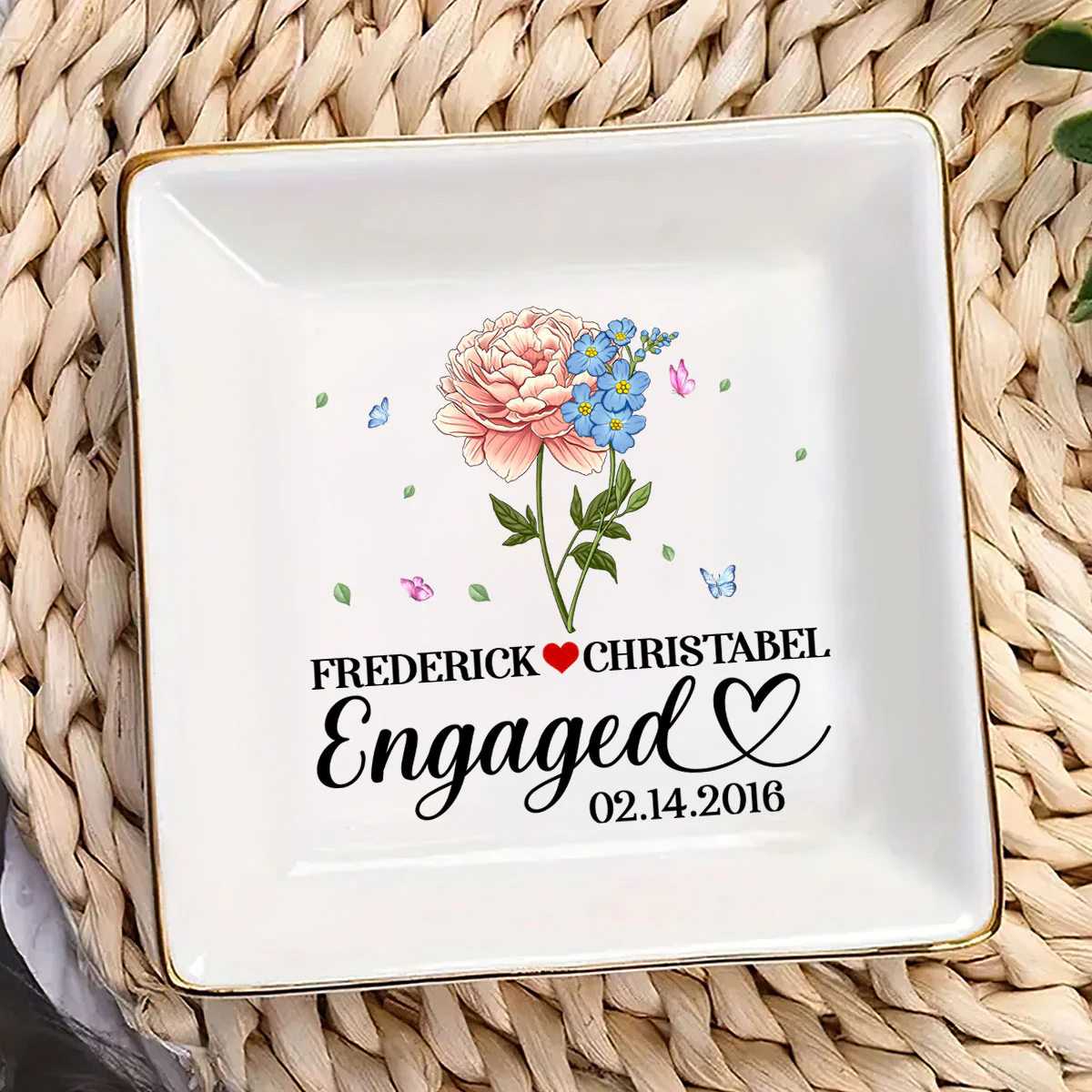 Married Since - Personalized Jewelry Dish - Image 3