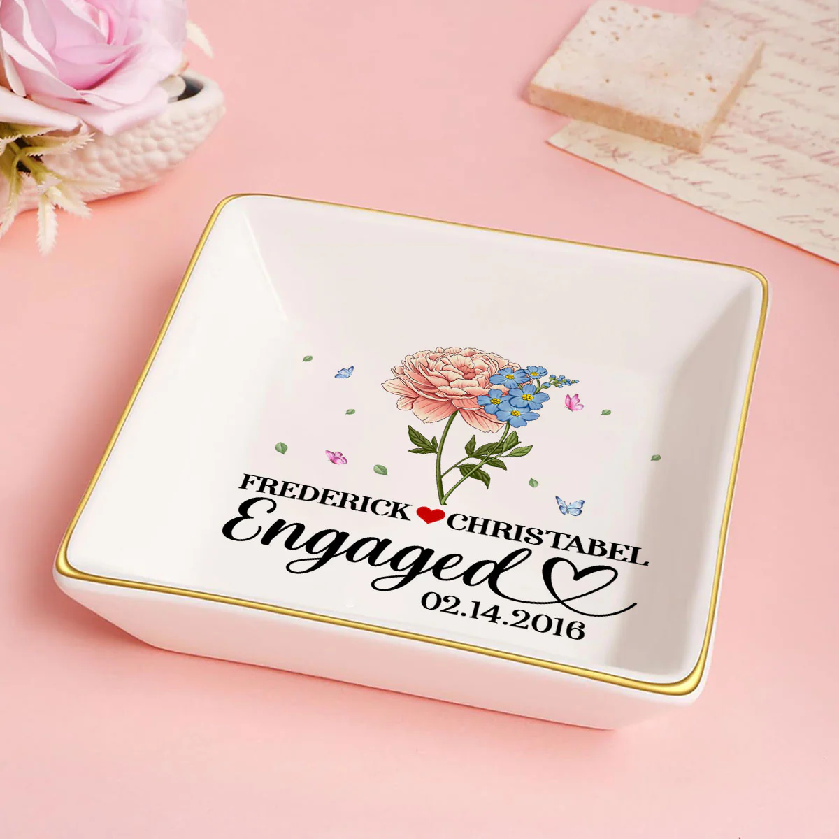 Married Since - Personalized Jewelry Dish - Image 5