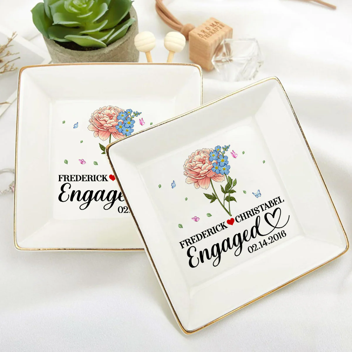 Married Since - Personalized Jewelry Dish - Image 6