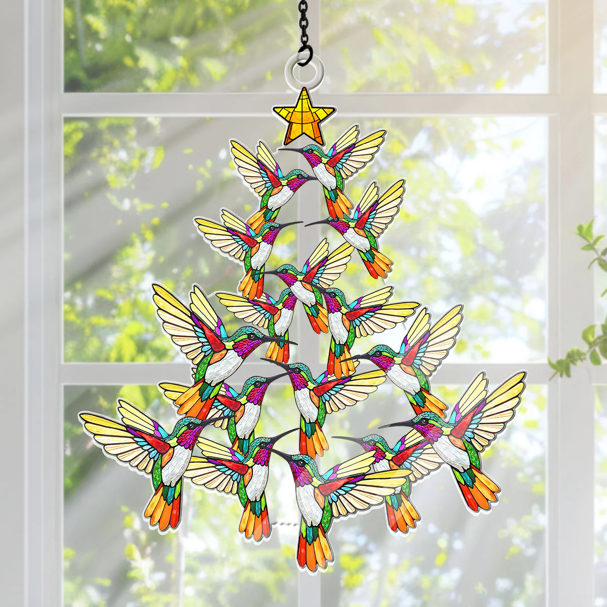 Memorial Christmas Tree - Personalized Acrylic Suncatcher