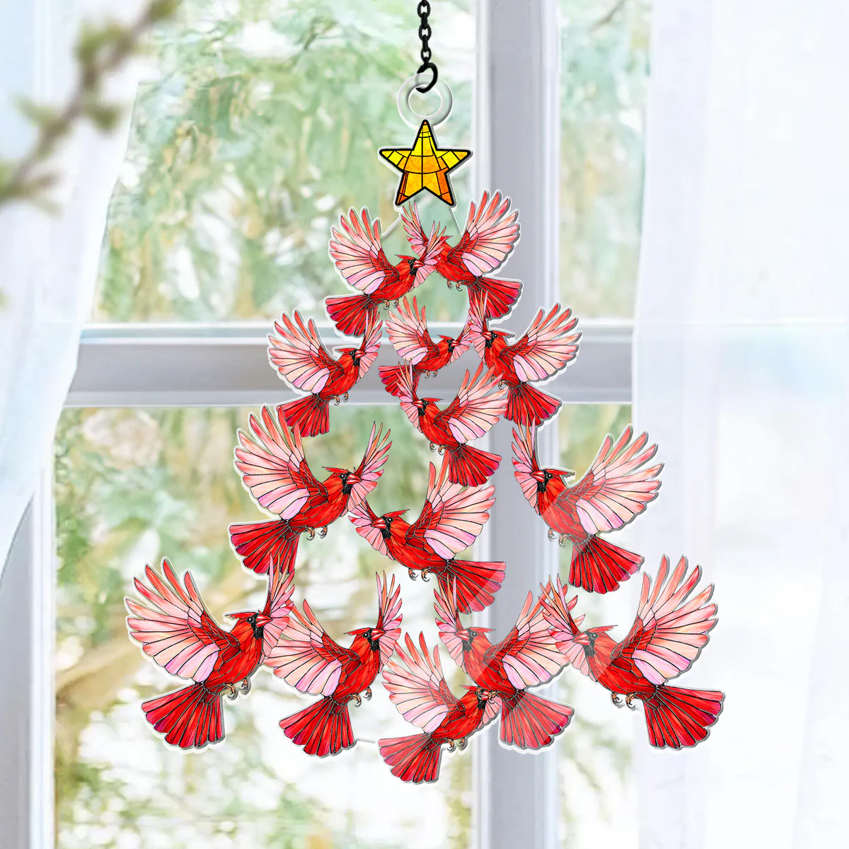Memorial Christmas Tree - Personalized Acrylic Suncatcher - Image 6