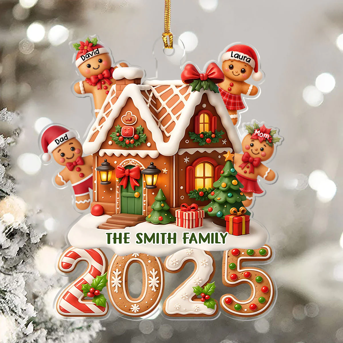 Memories That Shine Forever - Personalized 1-Layer Acrylic Ornament - Image 5