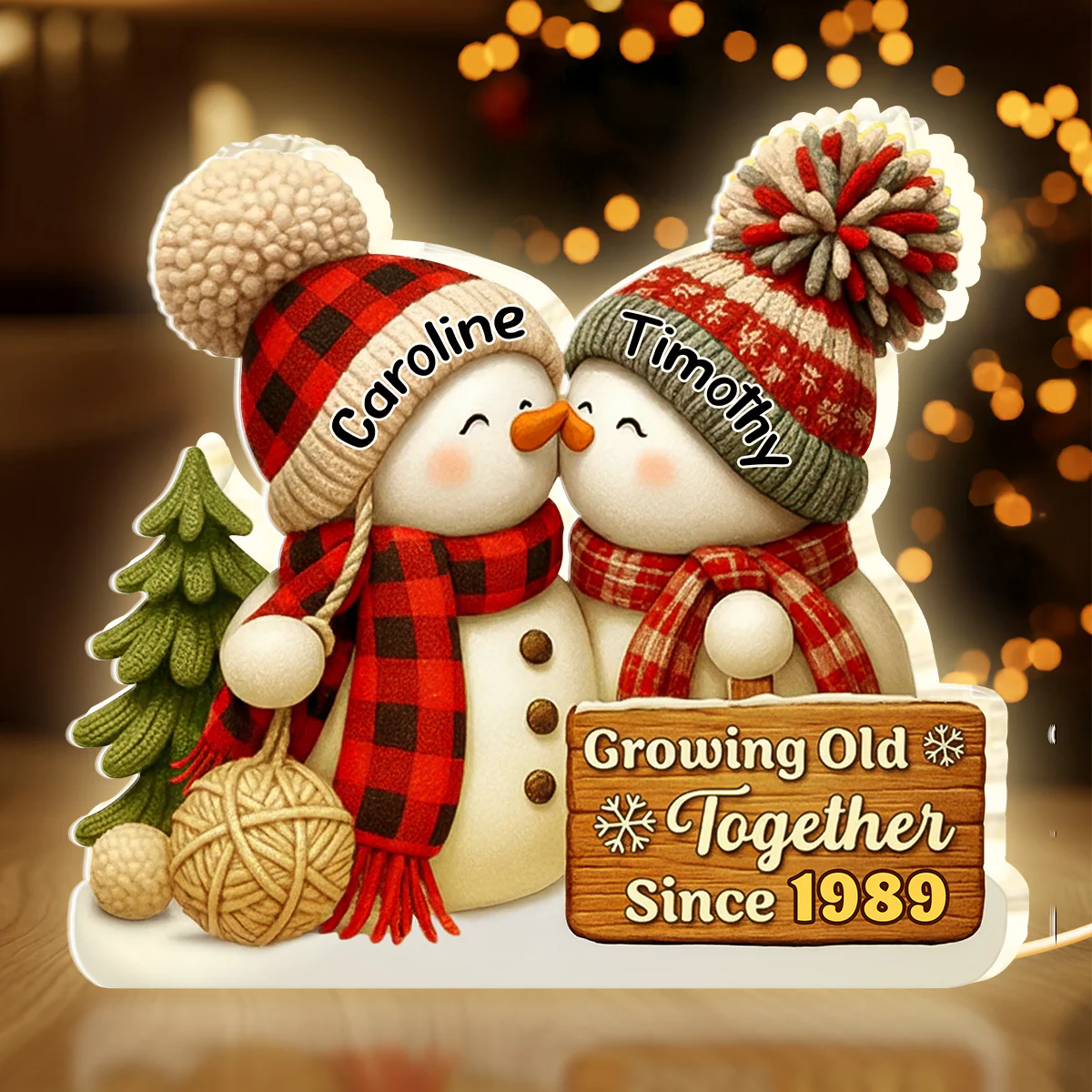 Merry And Bright - Personalized Light Box - Image 3