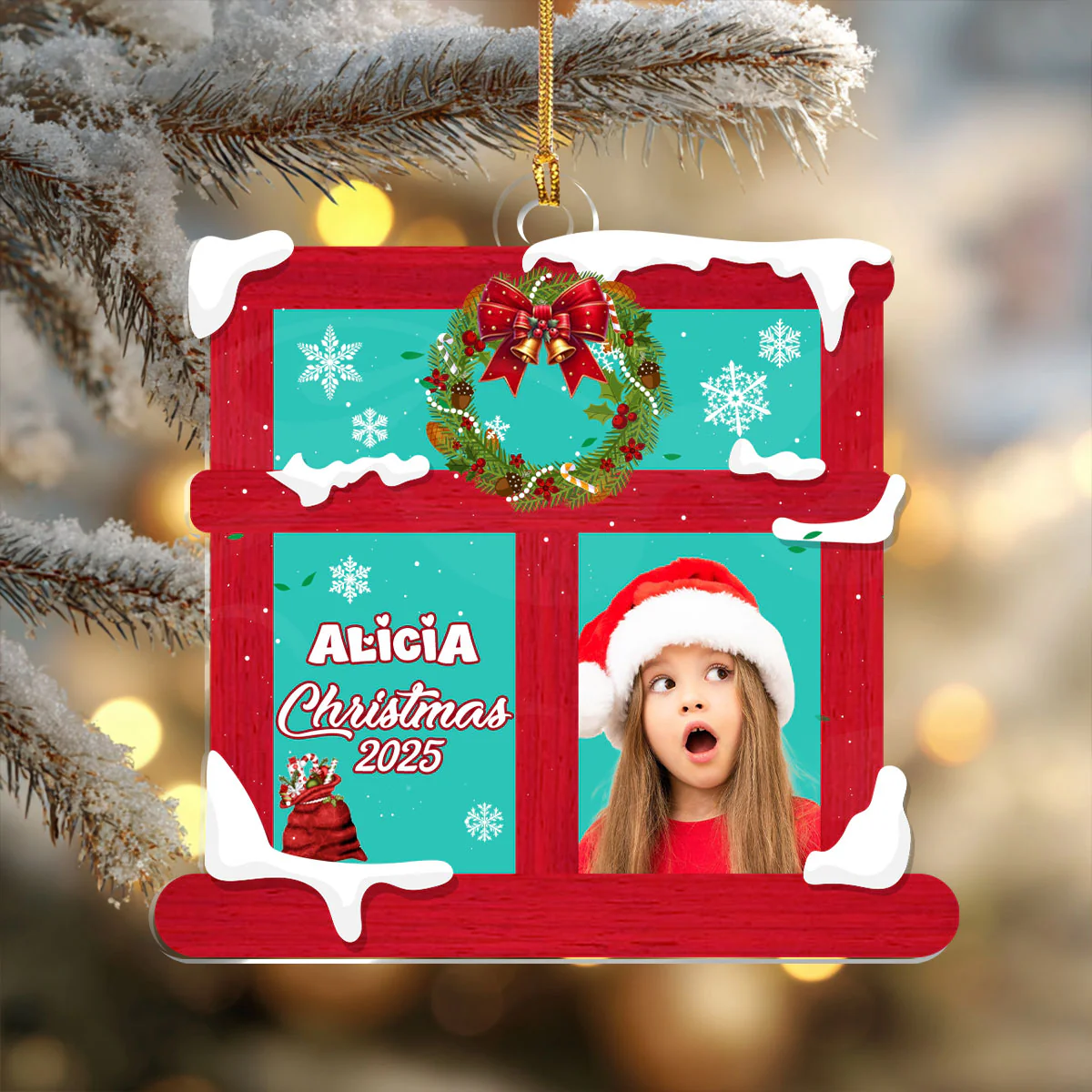Merry Christmas My Dear - Personalized 1-Layer Acrylic Ornament
