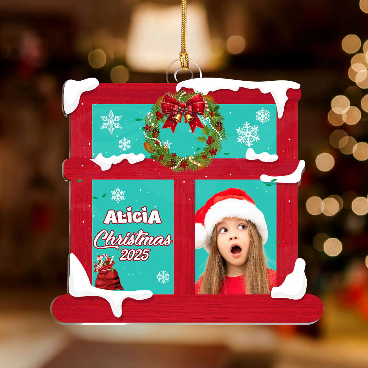 Merry Christmas My Dear - Personalized 1-Layer Acrylic Ornament - Image 2