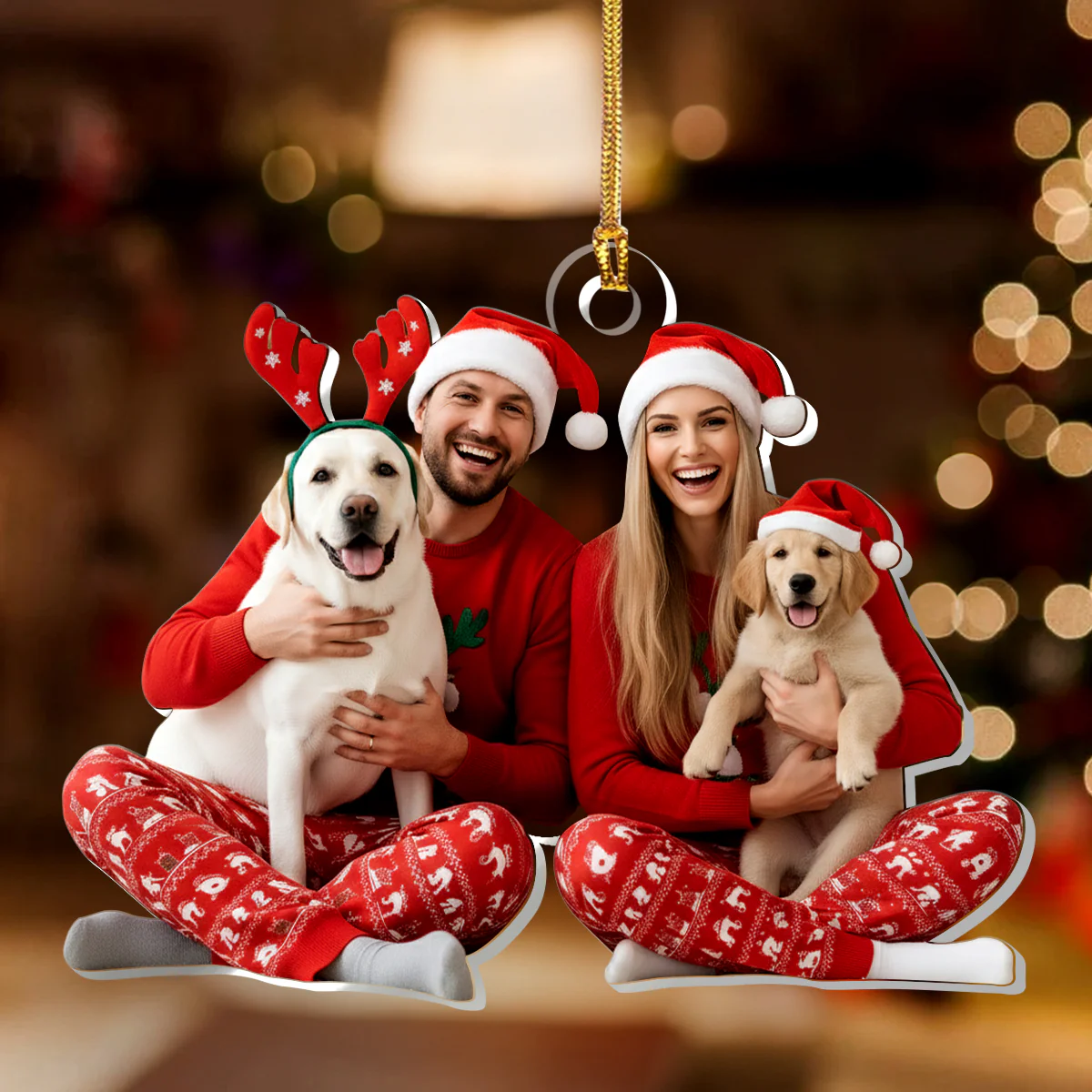 Merry Moments - Personalized 1-Layer Acrylic Ornament - Image 2