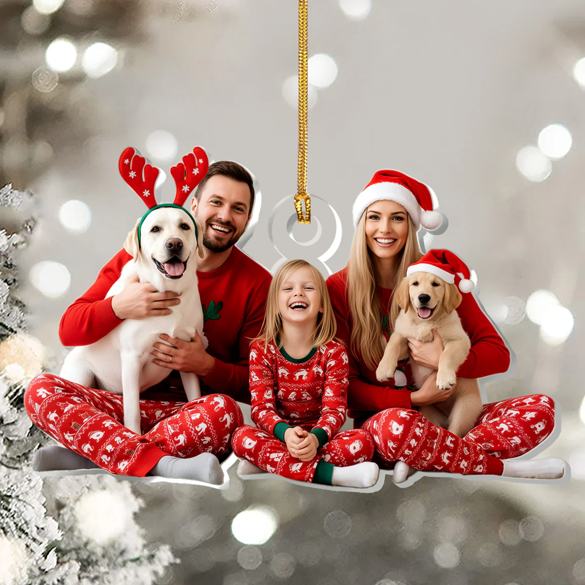 Merry Moments - Personalized 1-Layer Acrylic Ornament - Image 3