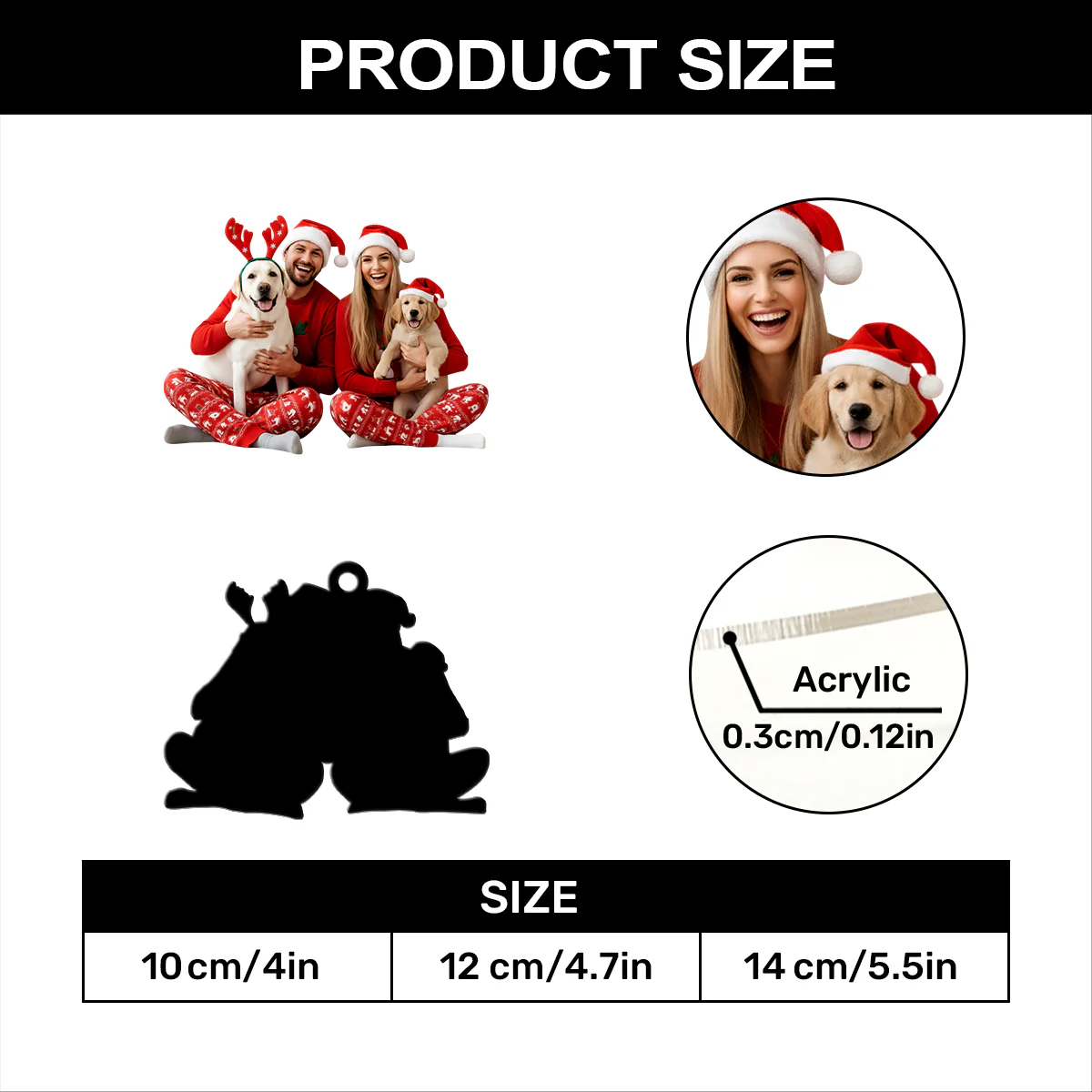 Merry Moments - Personalized 1-Layer Acrylic Ornament - Image 7
