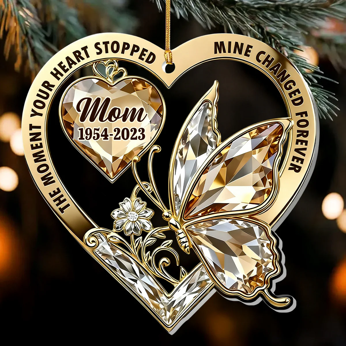 Mine Changed Forever - Personalized 1-Layer Acrylic Ornament