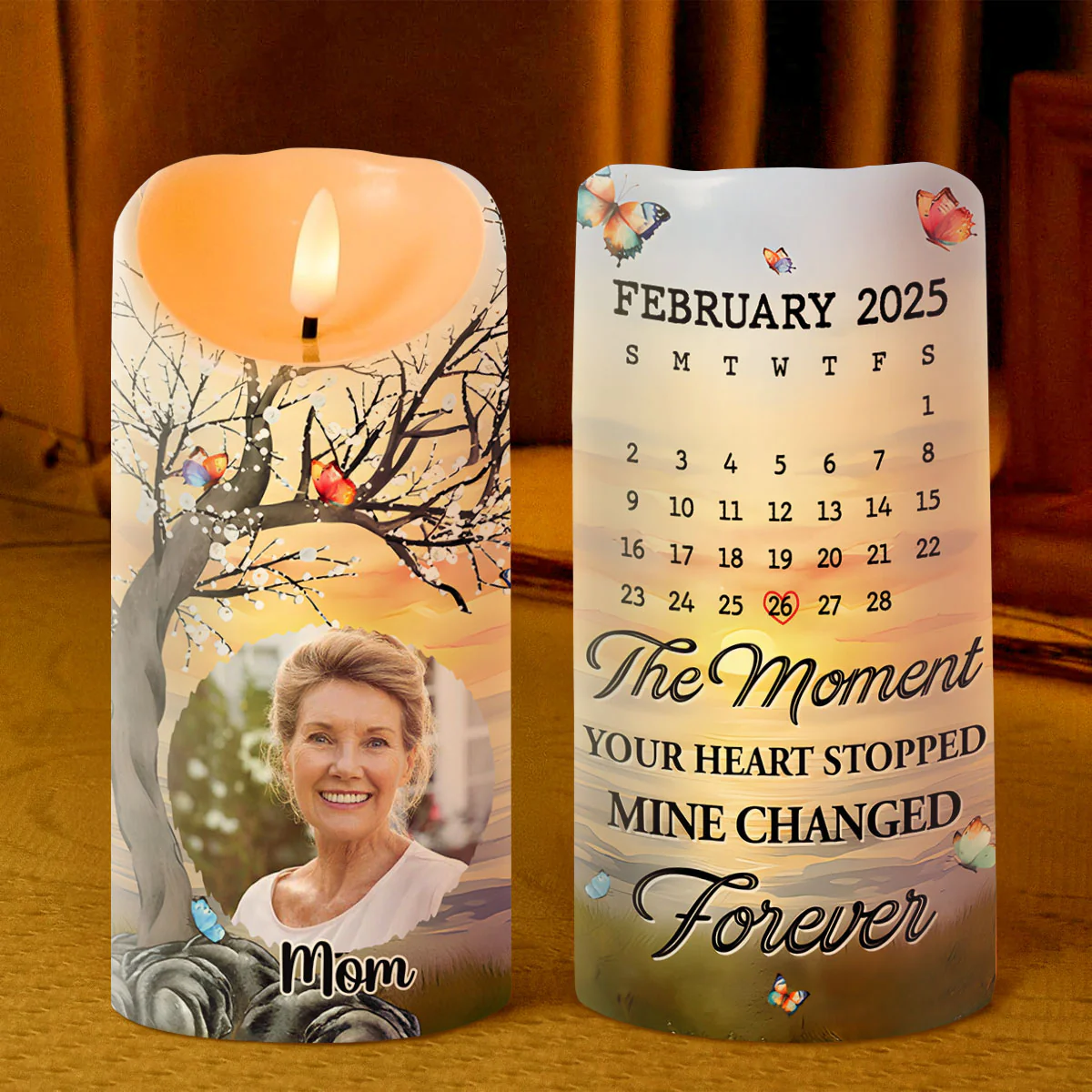 Mine Changed Forever  - Personalized Flameless LED Candle