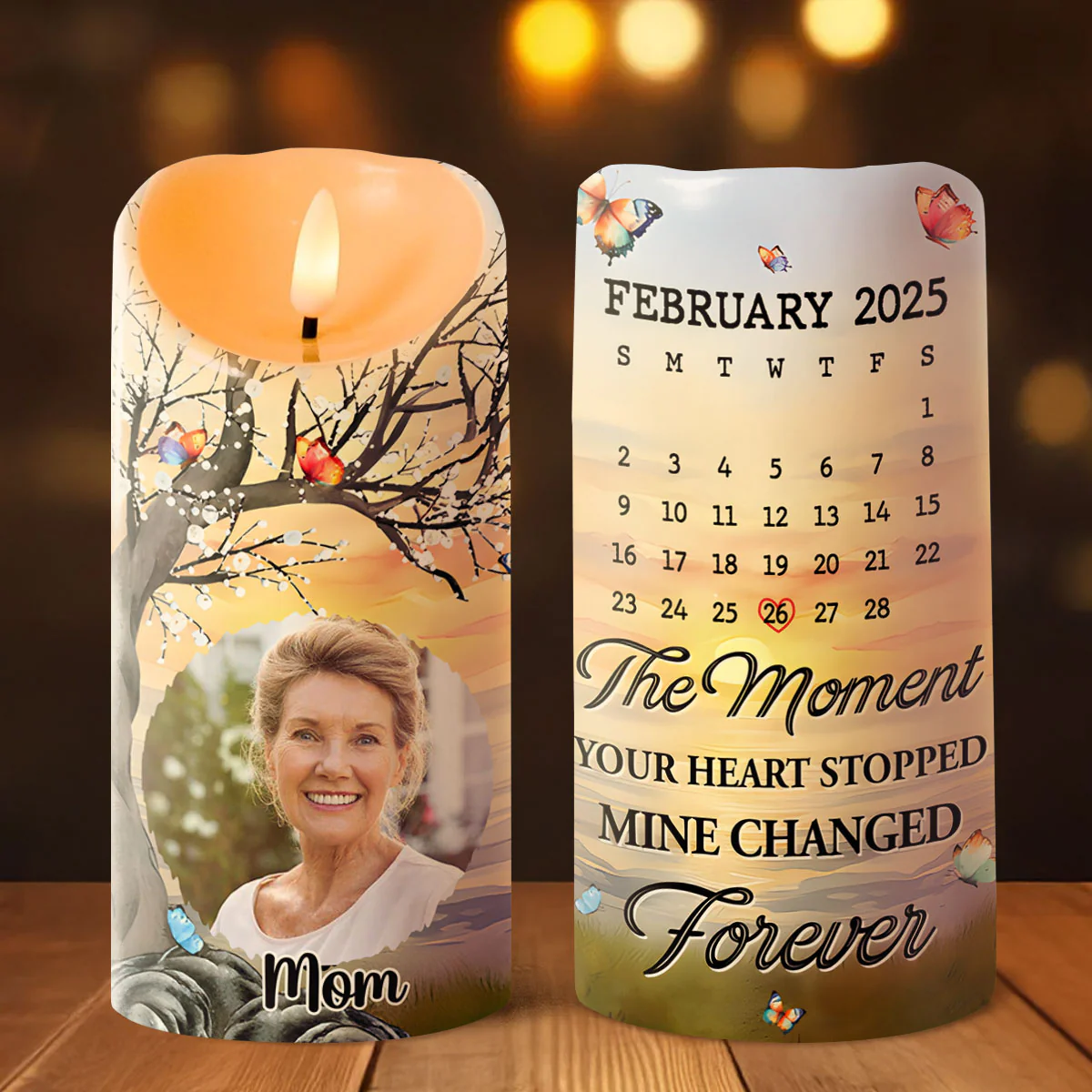 Mine Changed Forever  - Personalized Flameless LED Candle - Image 2