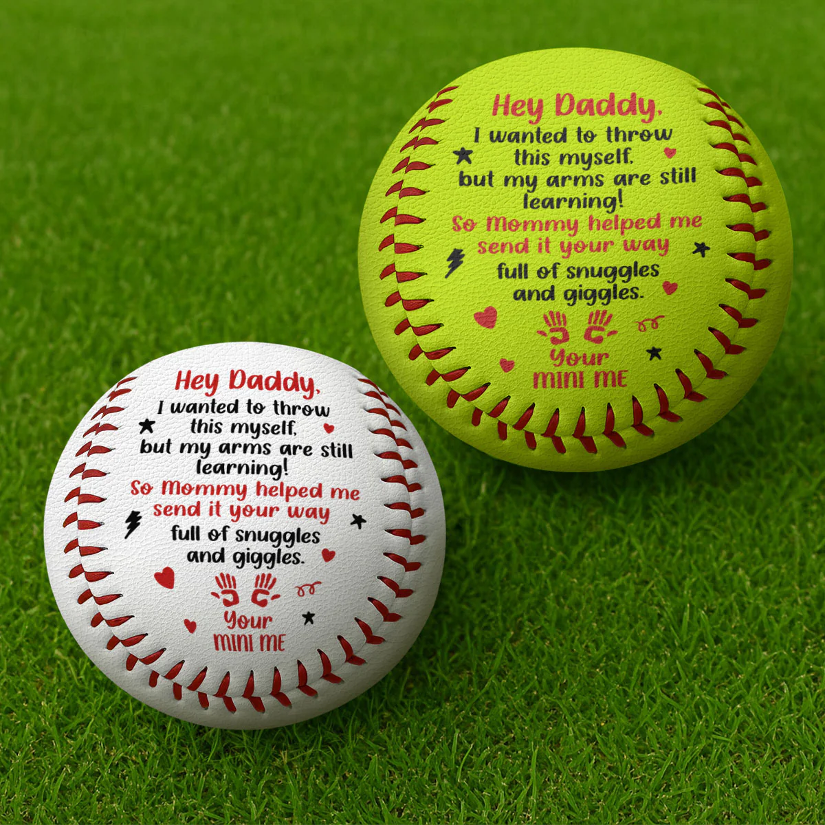 Mini Me’s First Pitch - Personalized Baseball & Softball