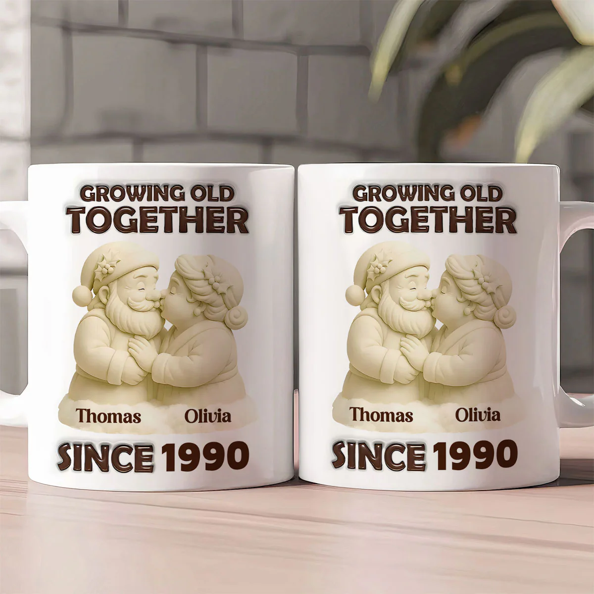 Mistletoe Moments - Personalized Ceramic Coffee Mug - Image 2