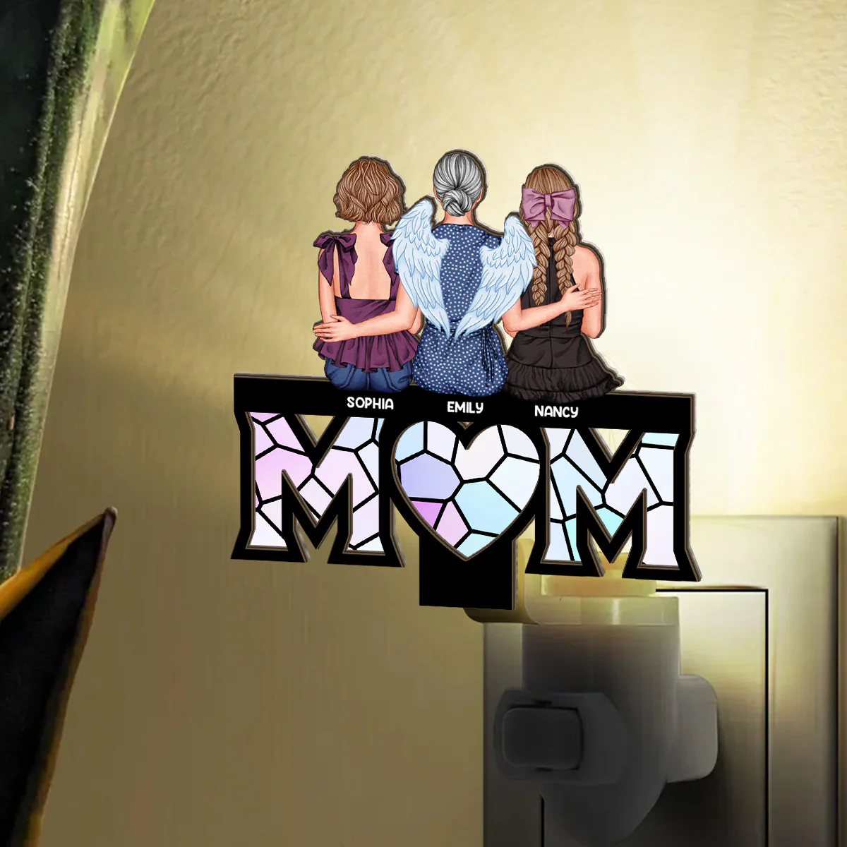 Mom We Love You - Personalized Plug-in Night Light - Image 3