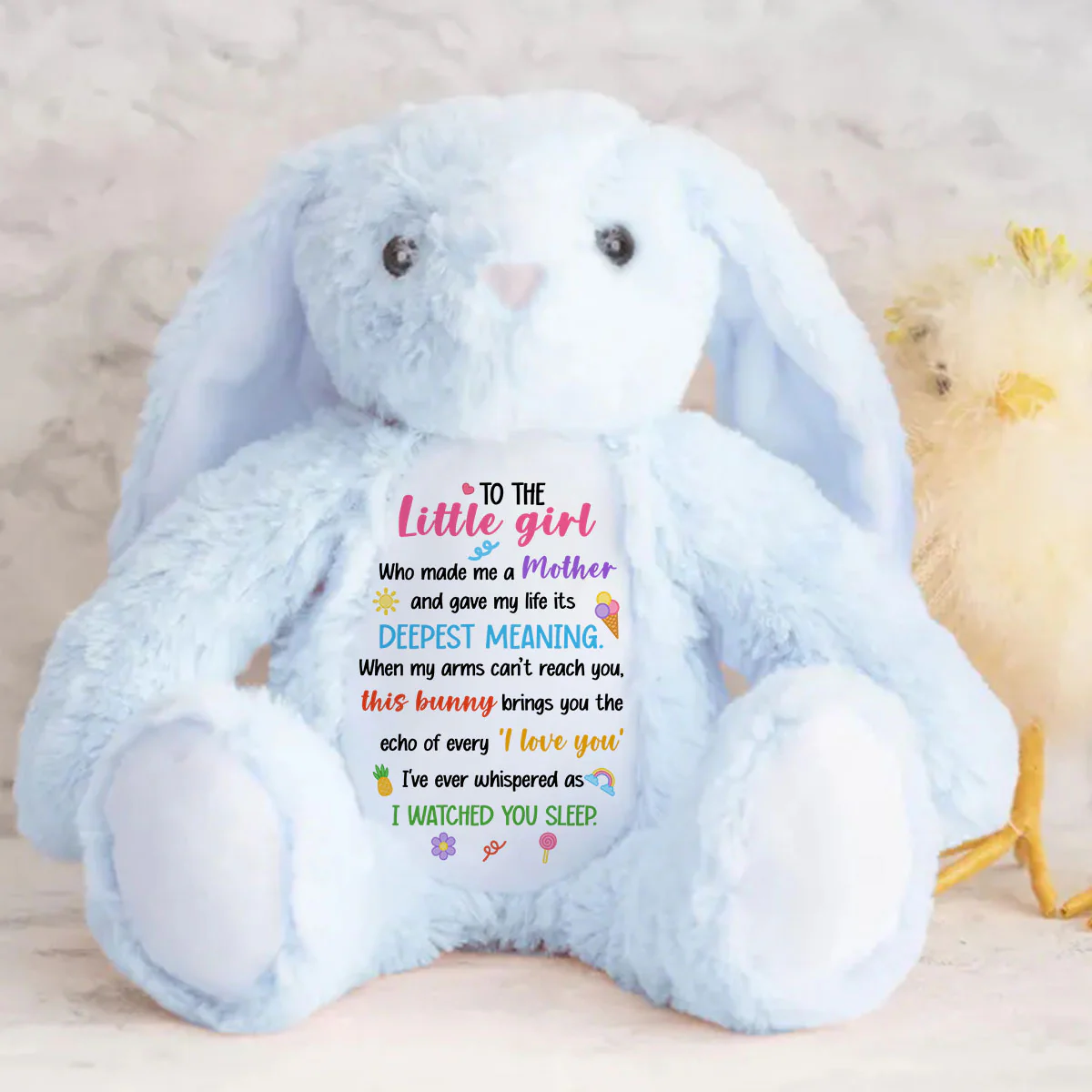 Mommy's Deepest Meaning - Personalized Stuffed Bunny - Image 4