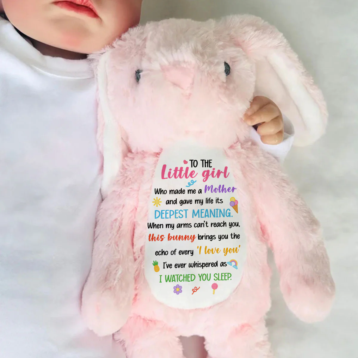 Mommy's Deepest Meaning - Personalized Stuffed Bunny - Image 6