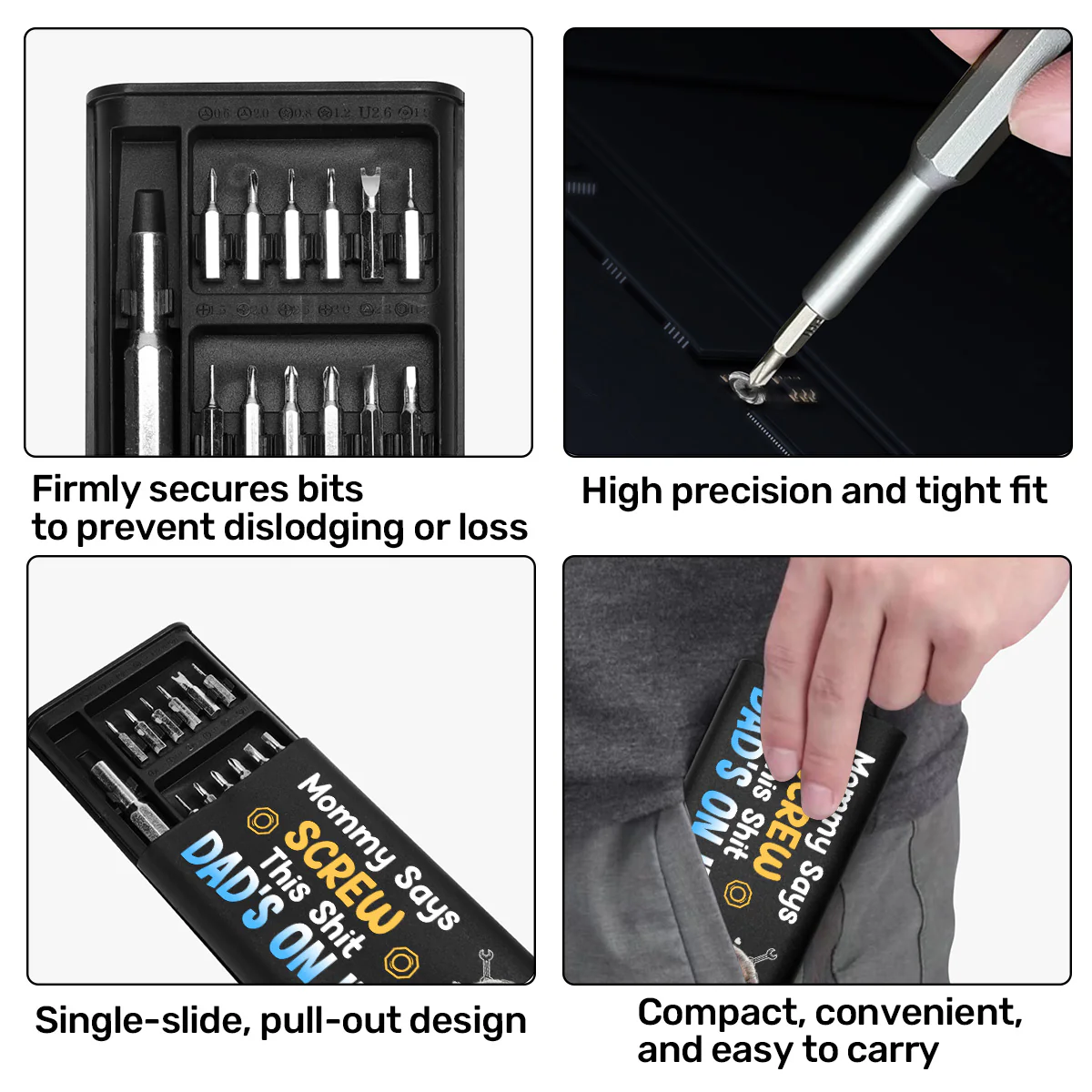 Mommy Says Screw This Shit Dad's On It - Personalized Screwdriver Set - Image 5
