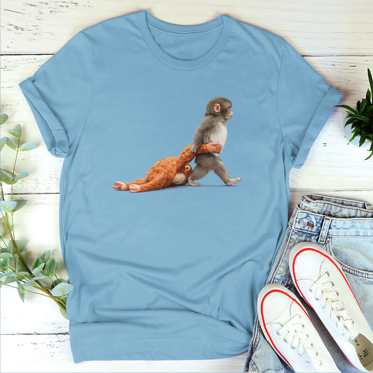 Monkey Punch - Personalized 2D Unisex T-shirt - Image 4