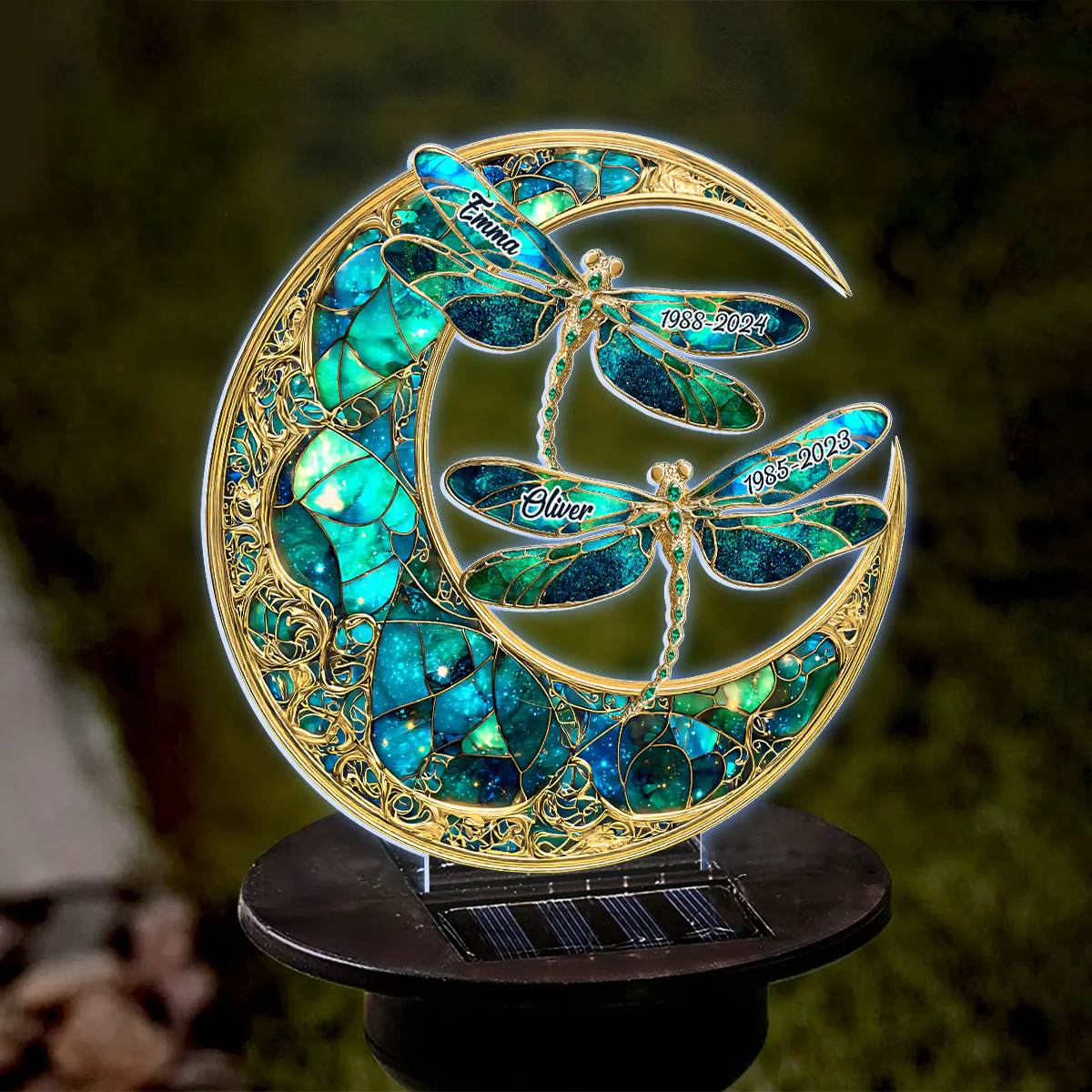 Moonveil Dragonfly - Personalized Solar Light - Image 2