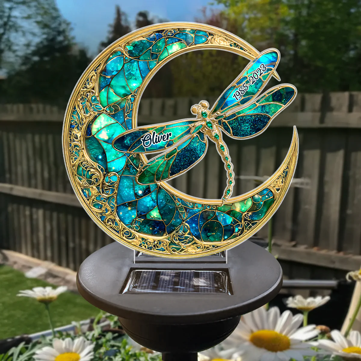 Moonveil Dragonfly - Personalized Solar Light - Image 3