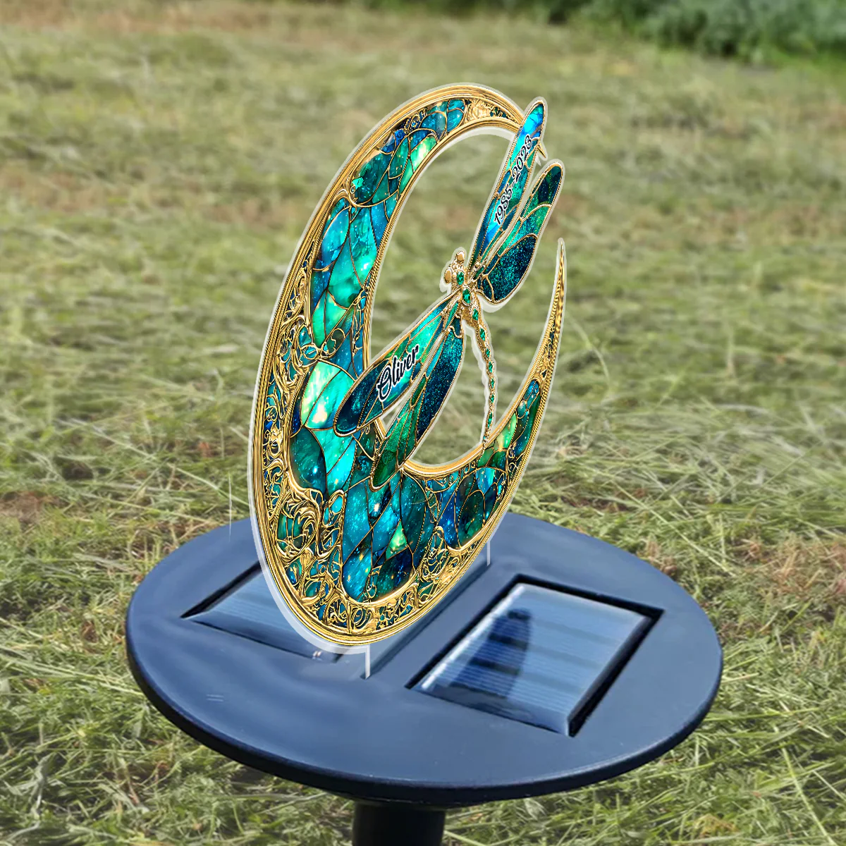 Moonveil Dragonfly - Personalized Solar Light - Image 5