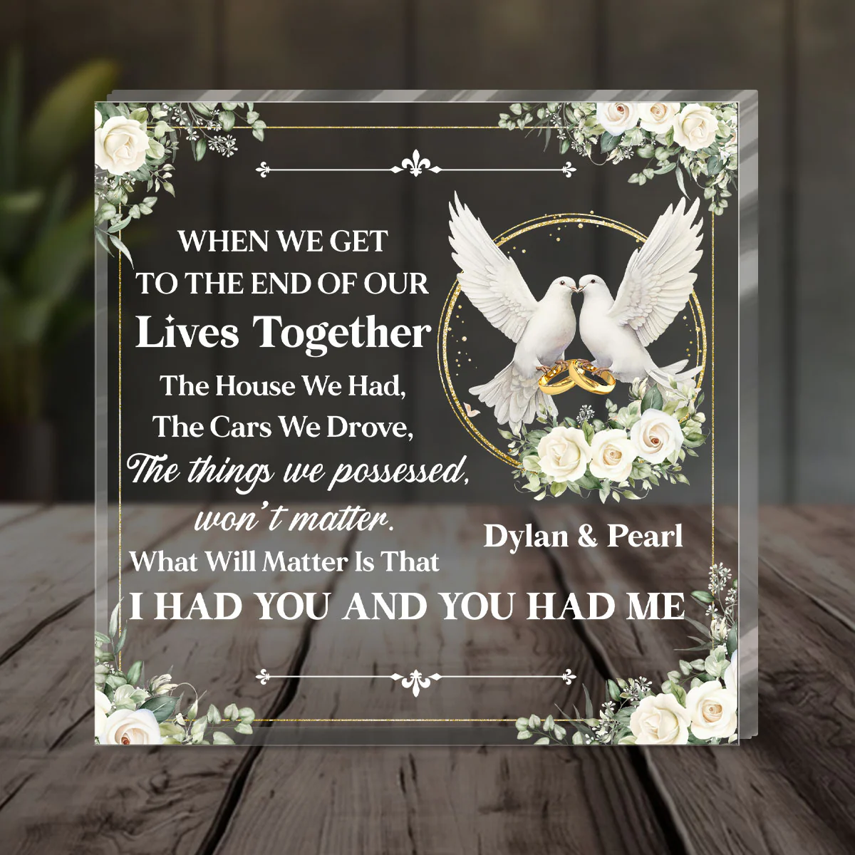 More Than Memories - Personalized Custom Shaped Squared Acrylic Plaque - Image 4