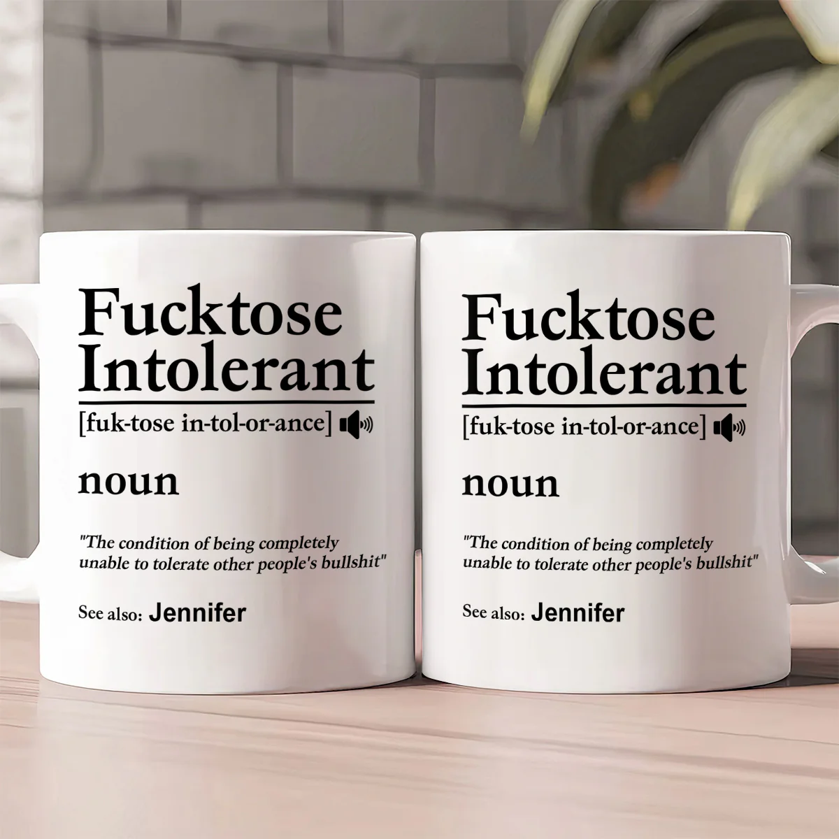 Morning Intolerant - Personalized Ceramic Coffee Mug - Image 2