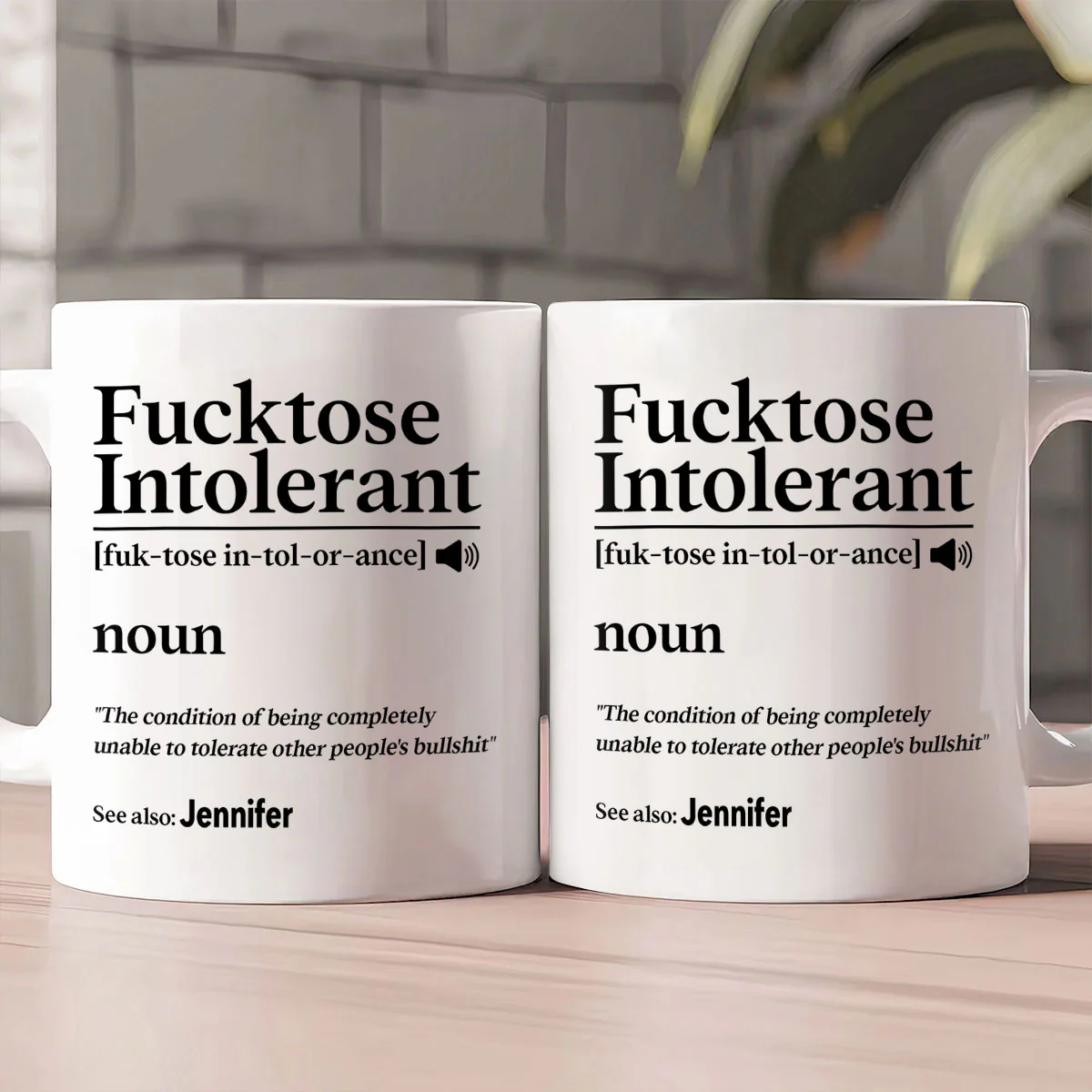 Morning Intolerant - Personalized Ceramic Coffee Mug - Image 2