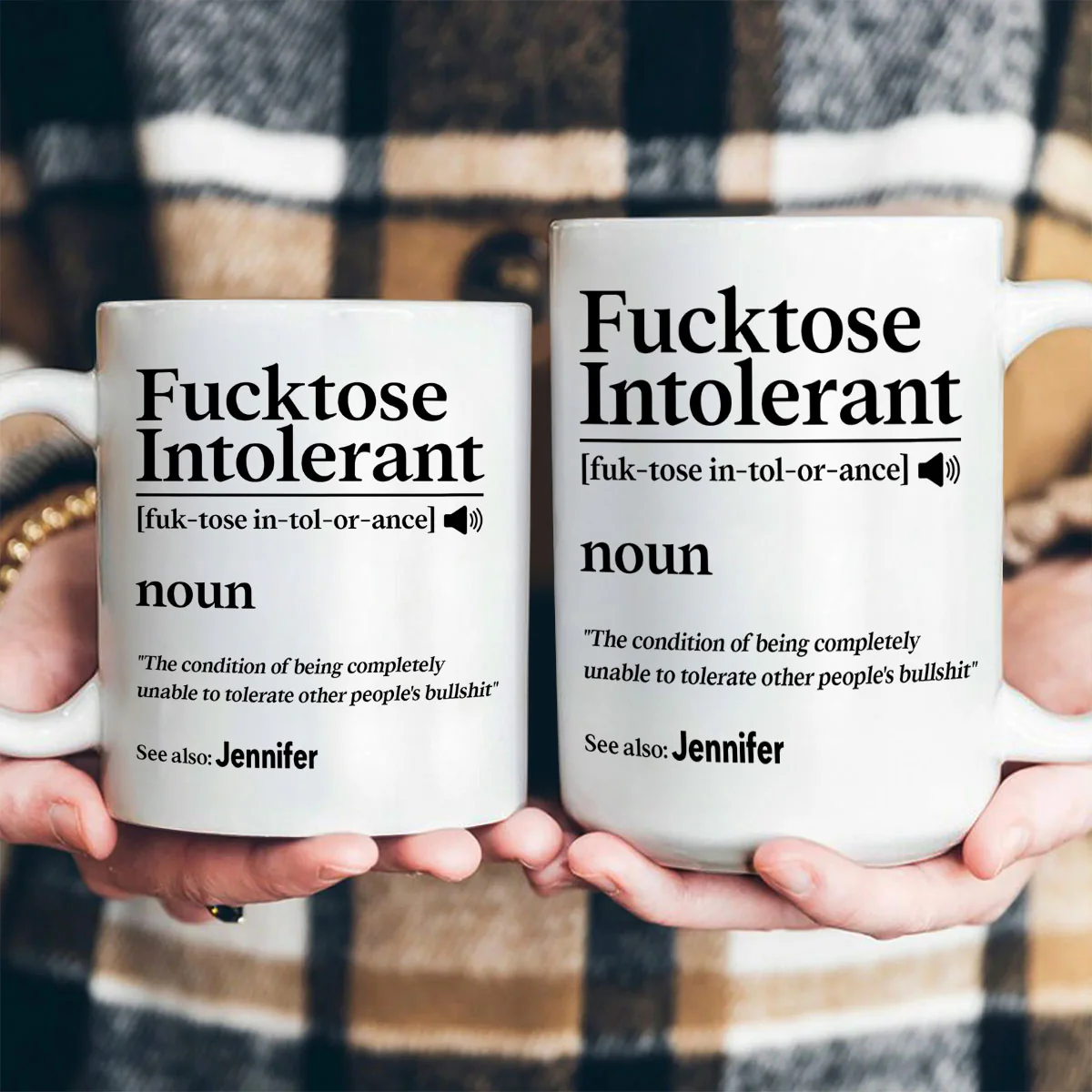 Morning Intolerant - Personalized Ceramic Coffee Mug - Image 4