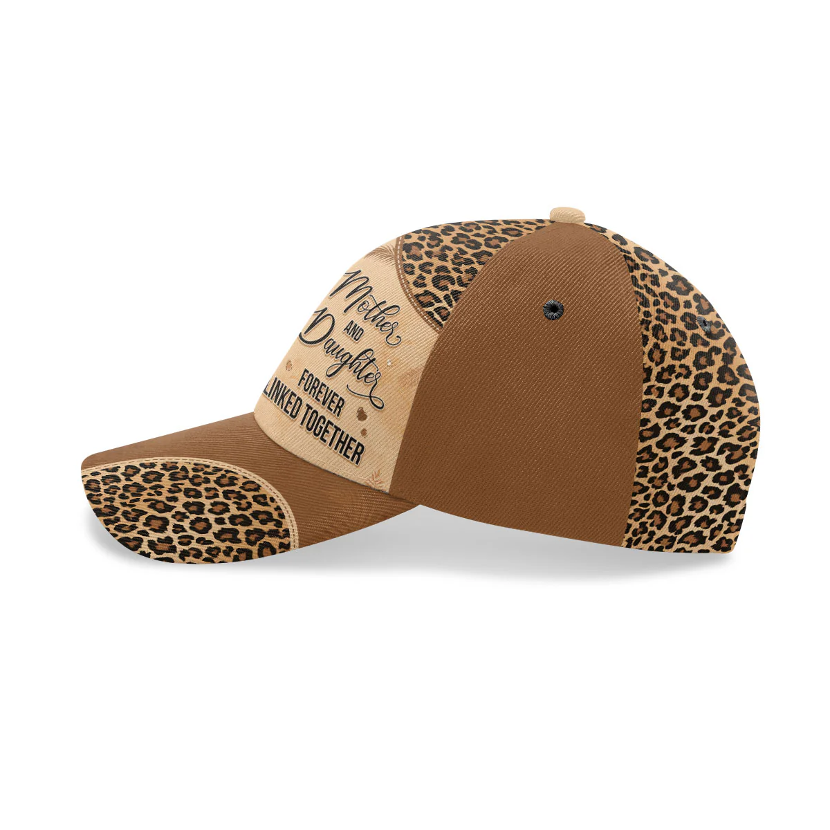 Mother And Daughter Forever Linked Together - Personalized Classic Cap - Image 3