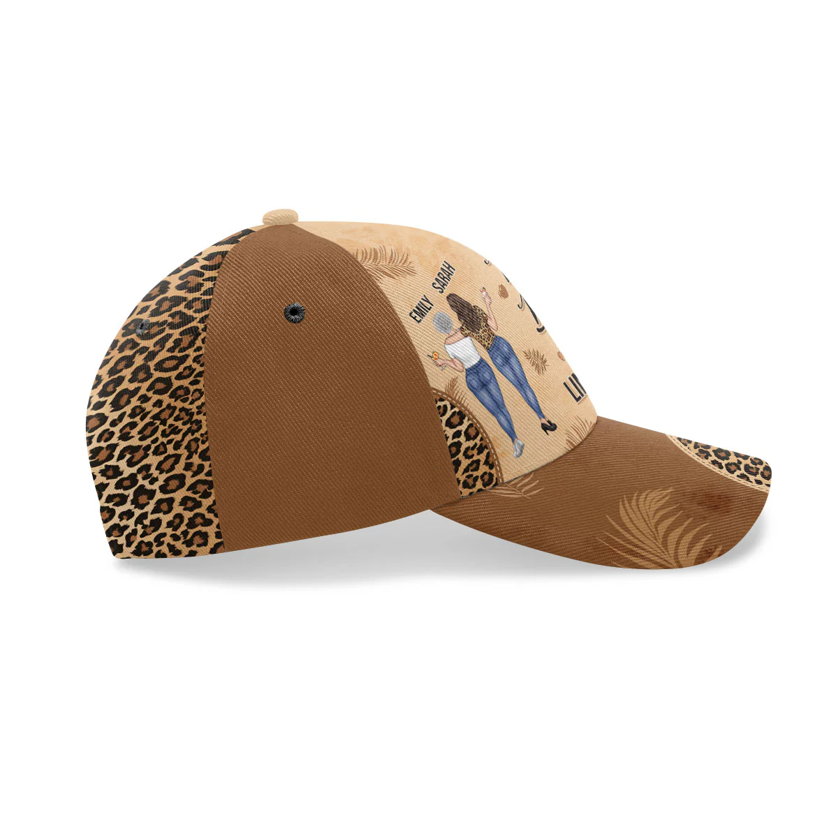 Mother And Daughter Forever Linked Together - Personalized Classic Cap - Image 4