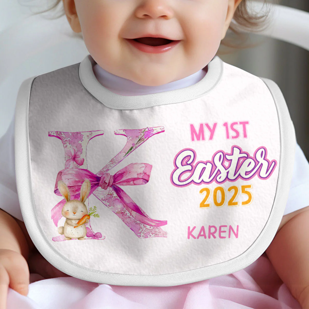 My 1st Easter - Personalized Baby Bib - Image 3